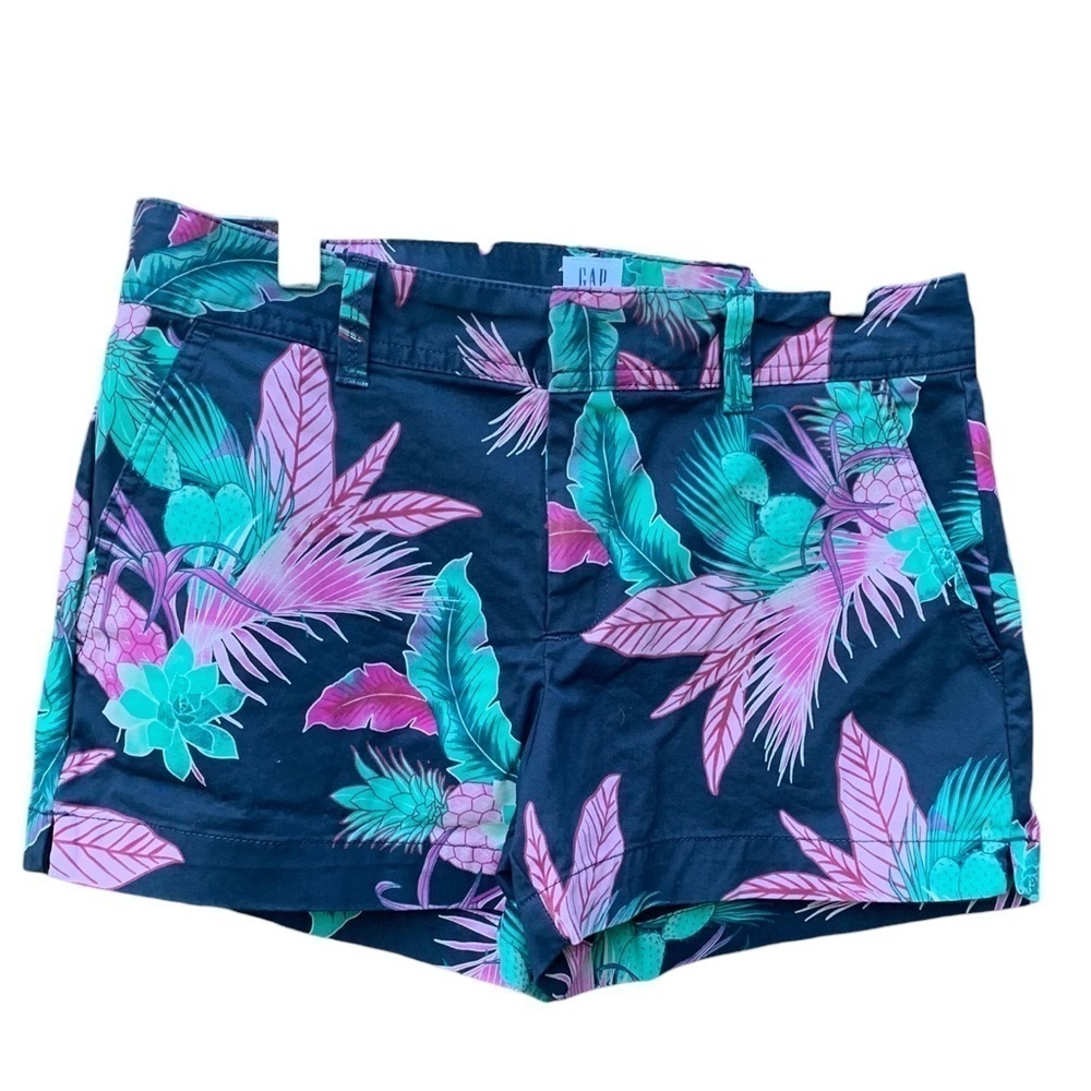 Gap City Shorts women's size 4 colorful floral